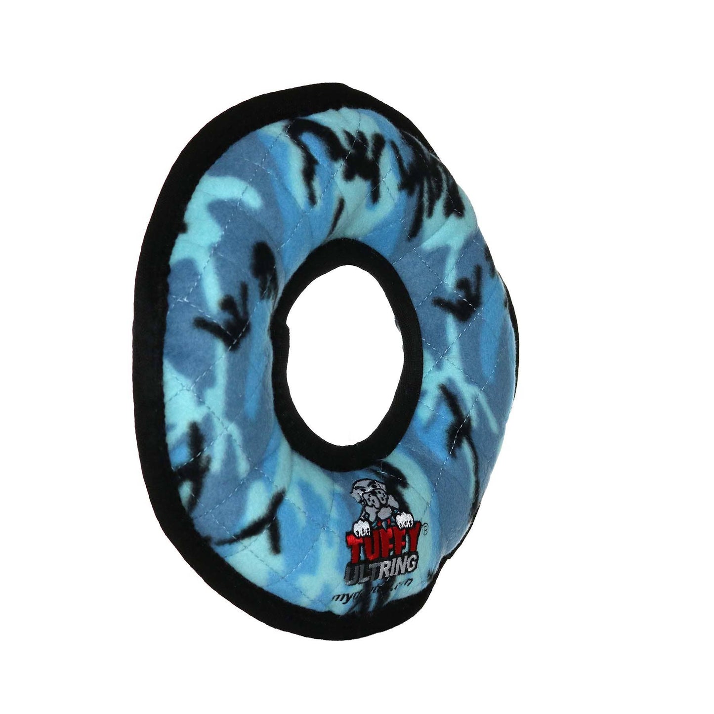 Tuffy Ultimate Ring - Camo Blue, Durable, Squeaky Dog Toy