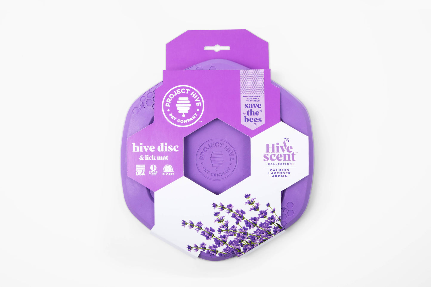 Project Hive Calming Lavender Scent Hive Disc & Lick Mat Prp