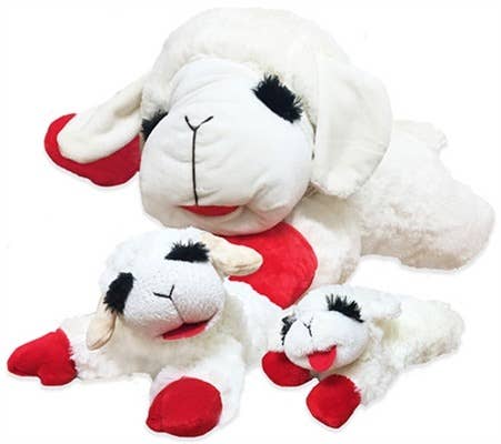 Multipet Lamb Chop Plush Dog Toy 10"