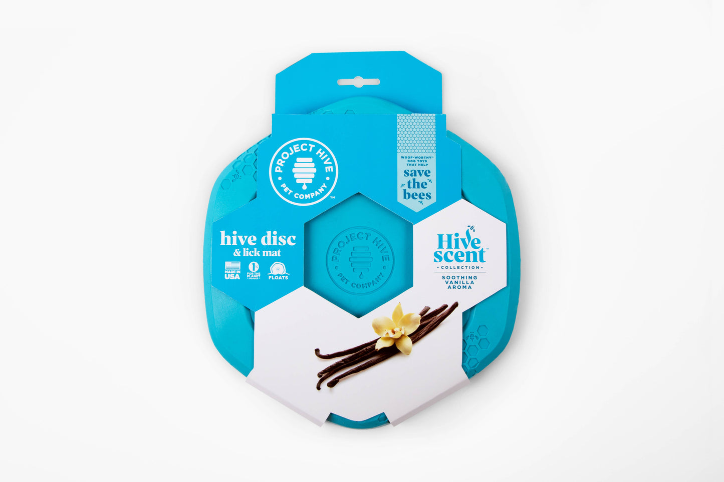 Project Hive Soothing Vanilla Scent Hive Disc & LickMat Blue