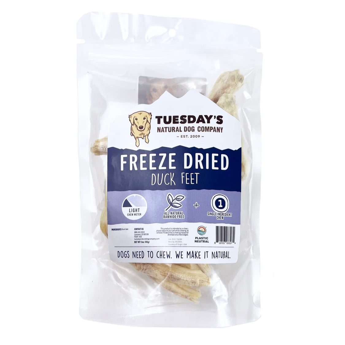 Freeze Dried Duck Feet