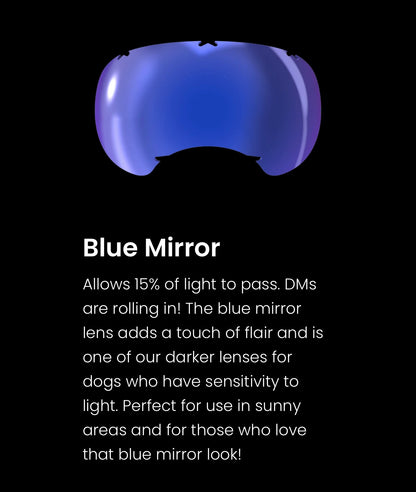 V2 Blue Mirror Lenses 3pk