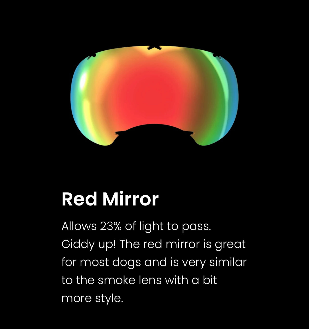 V2 Red Mirror Lenses 3pk