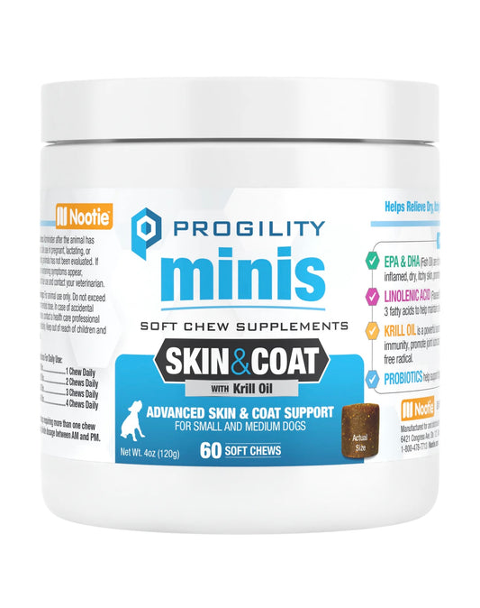 Progility Mini Skin & Coat 60ct