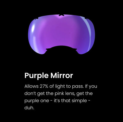 V2 Purple Mirror Lenses 1pk