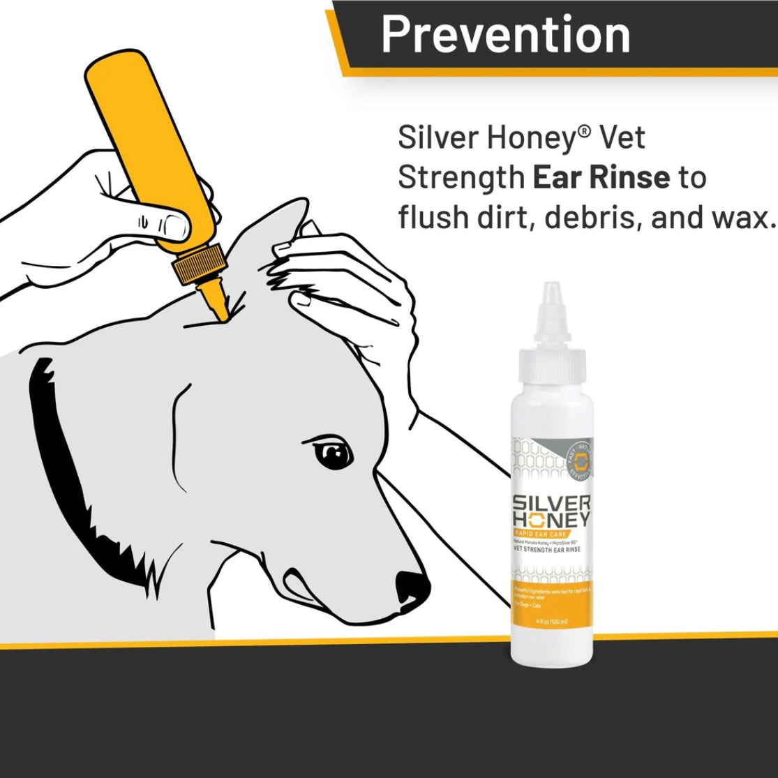 Silver Honey Rapid Ear Care Rinse