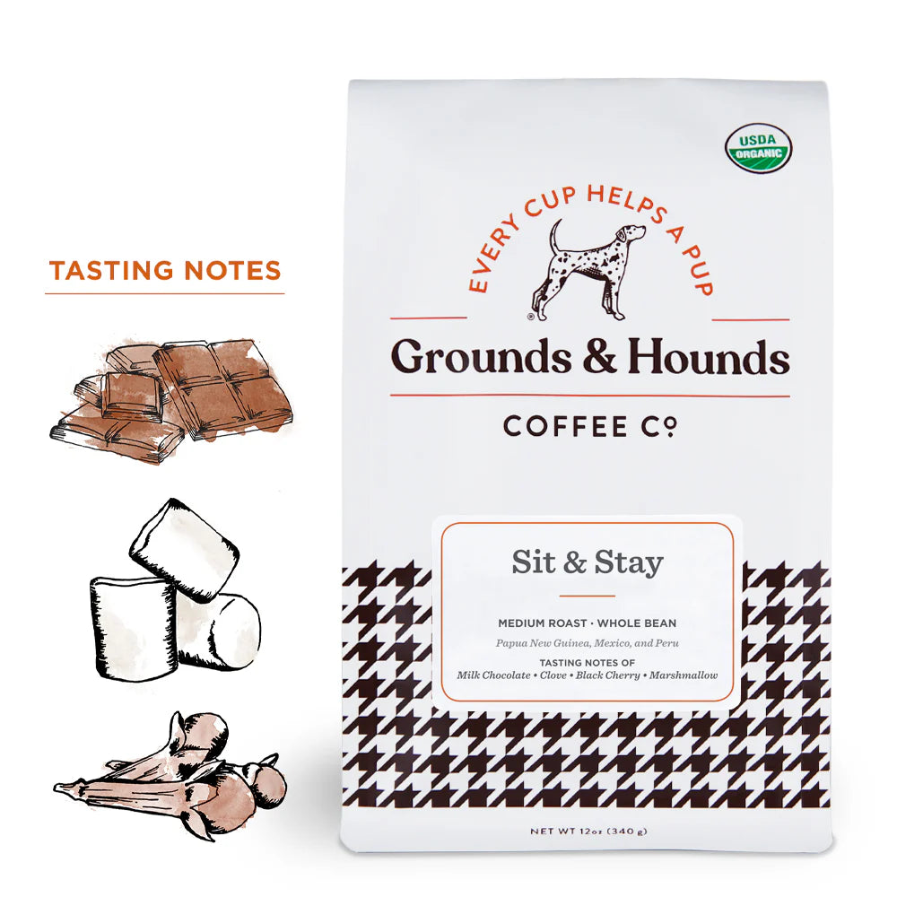 Sit & Stay Medium-Dark Roast Ground Coffee