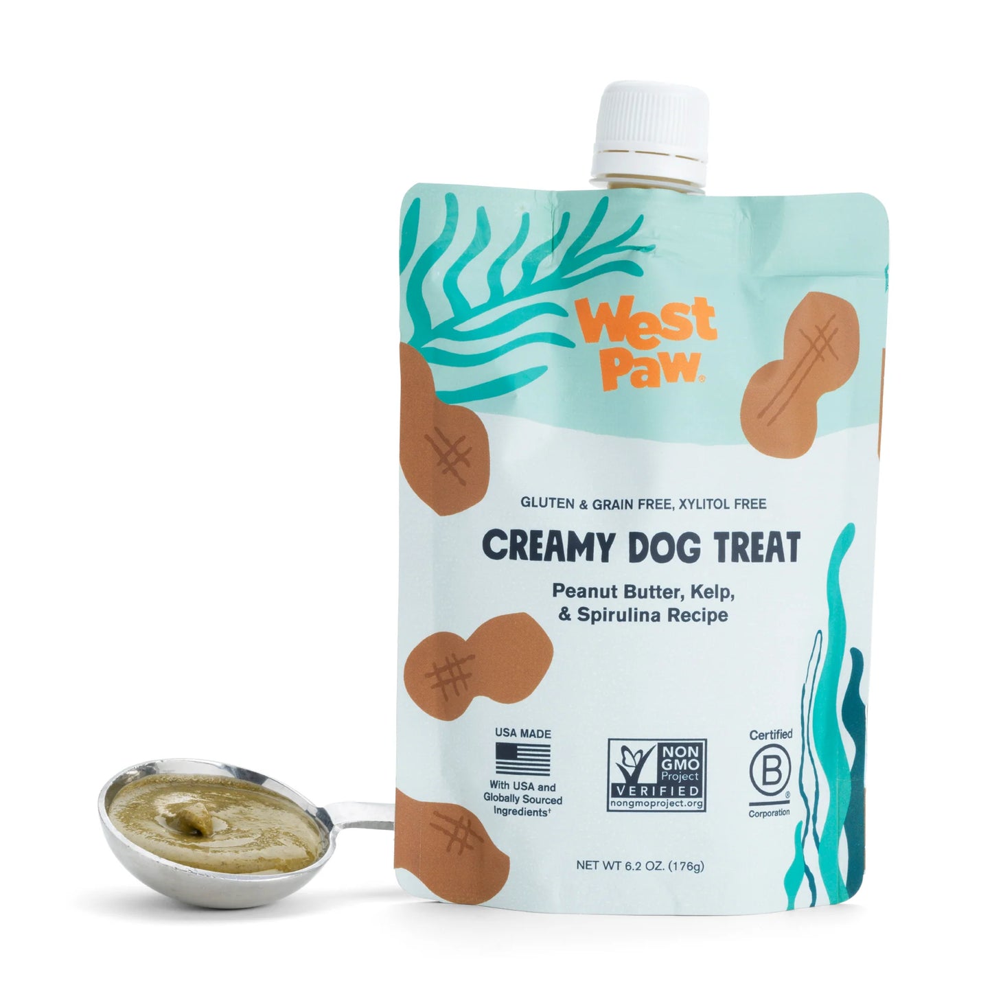 Peanut Butter, Kelp, Spirulina Creamy Dog Treat
