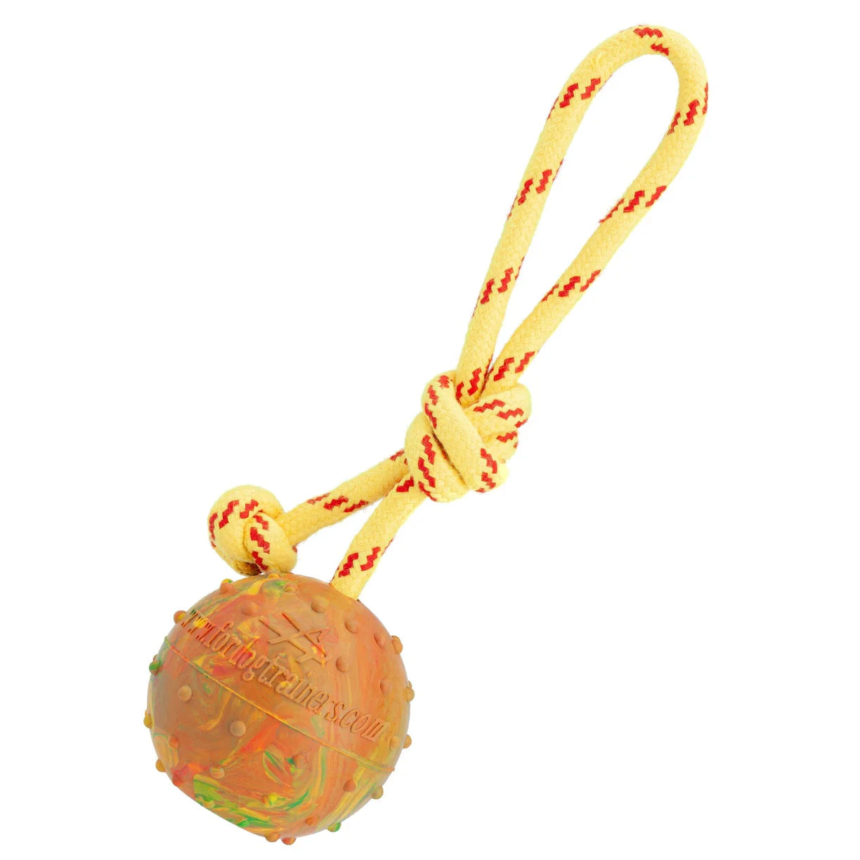 Solid Rubber Reward Ball on Rope