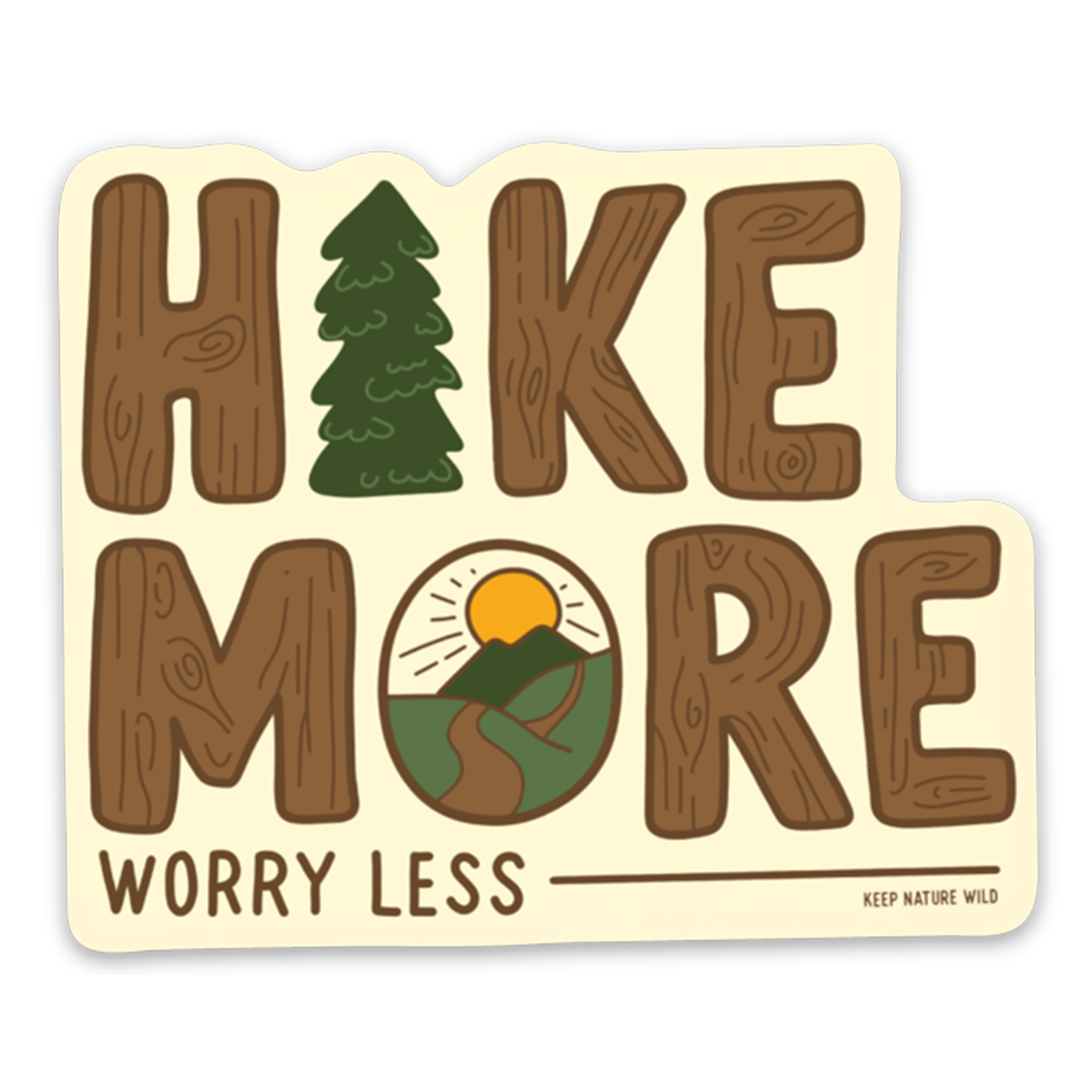 Hike More Sticker