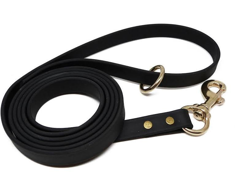 6ft Biothane Leash w/ O-Ring - Black