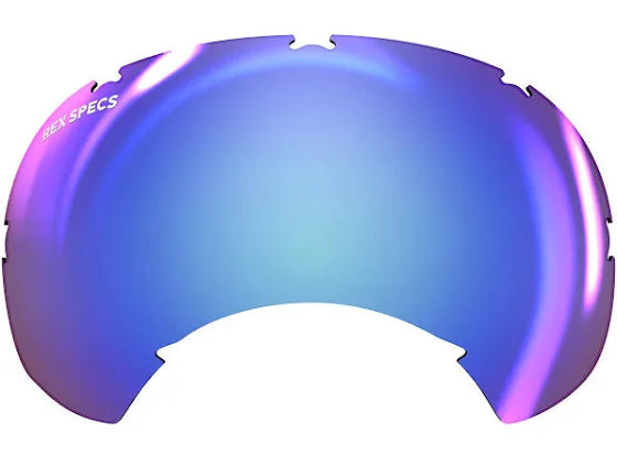 V2 Blue Mirror Lenses 3pk